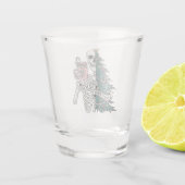Verre A Shot "Sorta Effrayant Sorta Joyeux" Noël Squelette (Dos)