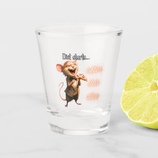 Verre A Shot Souris de régime pizza drôle design