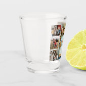 Verre A Shot Souvenirs chères : personnalisable 4 Photo Collage (Gauche)