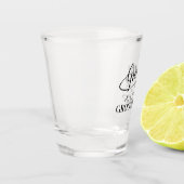 Verre A Shot Soyez Mon Groomsman Calligraphie manuscrite (Gauche)