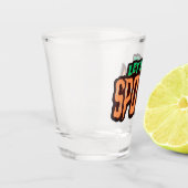 Verre A Shot Soyons Éffrayants orange et vert (Gauche)