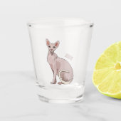 Verre A Shot Sphynx cat (Devant)
