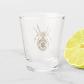 Verre A Shot Spider Steampunk sur Arrière - plan pourpre (Dos)