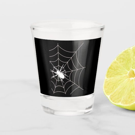 Verre A Shot Spider Web Grossesse Faire-part Halloween (Devant)