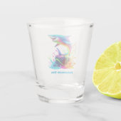 Verre A Shot Splash de requin coloré (Dos)