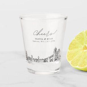 Verre A Shot Spokane Wedding Favoriser les encouragements perso