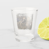 Verre A Shot Squirrel Jam - drôle de groupe de rock (Dos)