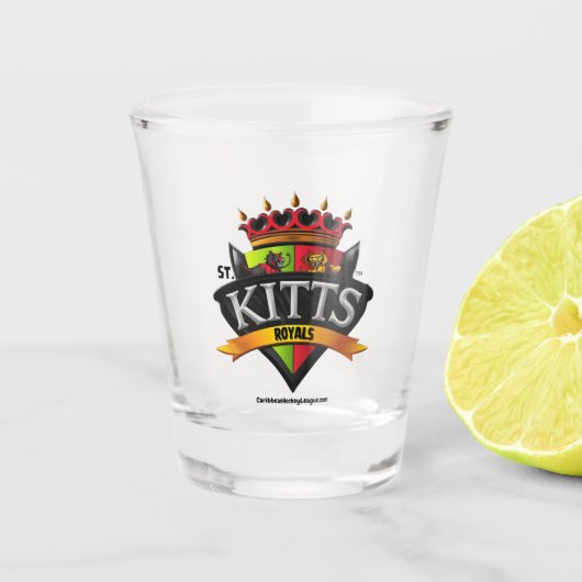 Verre A Shot St. Kitts Royals du CaribbeanHockeyLeague.com (Devant)