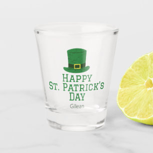 Verre A Shot St. Patrick's Day casquette vert irlandais Shamroc