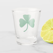 Verre A Shot St. Patrick's Day Feuille Shamrock verte (Dos)