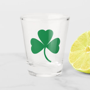 Verre A Shot St. Patrick's Day Feuille Shamrock verte