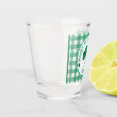 Verre A Shot St Patricks Day NAME Irish Clover Green Check (Gauche)