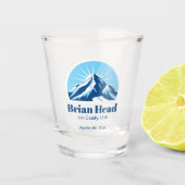 Verre A Shot Station de ski du comté de Brian Head Utah Iron (Devant)