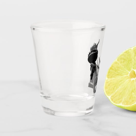 Verre A Shot Statue de la Liberté Noir & Blanc (Gauche)