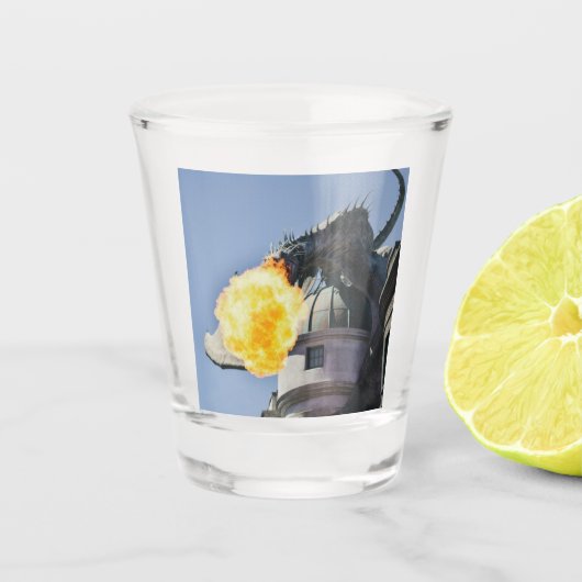 Verre A Shot Statue du Dragon de Respiration (Devant)