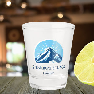 Verre A Shot Steamboat Springs Colorado station de ski souvenir