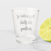 Verre A Shot Stepfather of the Bride Black Custom Name Mariage (Dos)