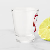 Verre A Shot Stethoscope Heart Red Fun (Gauche)