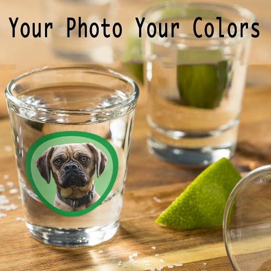 Verre A Shot Stocker Stuffer Pet Chien Maman Papa Amant Photo