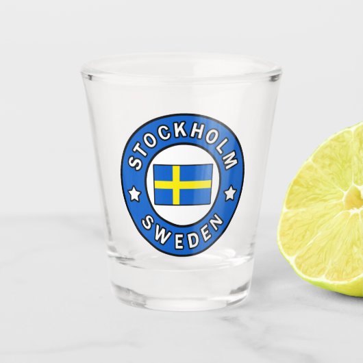 Verre A Shot Stockholm Suède (Devant)