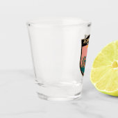 Verre A Shot Stonehenge Art Retro Illustration (Gauche)