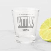 Verre A Shot Straight Outta Travail drôle Humour (Dos)