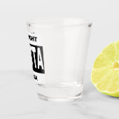Verre A Shot Straight Outta Travail drôle Humour (Droite)