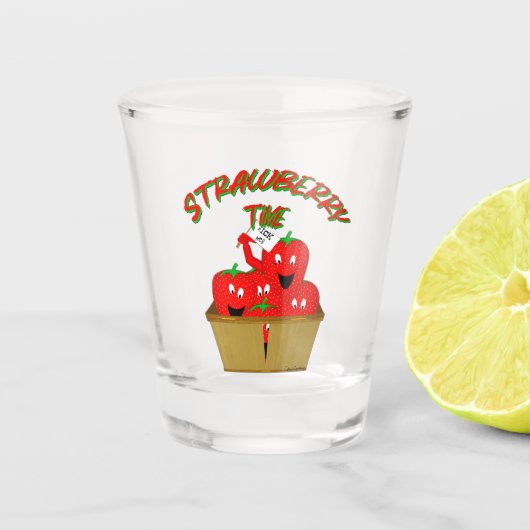 Verre A Shot Strawberry Time ! (Devant)