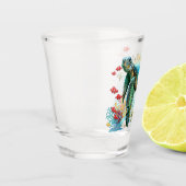 Verre A Shot Style d'aquarelle sous-marine de tortue marine (Gauche)