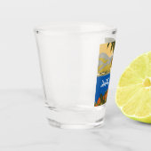 Verre A Shot Style voyage vintage jamaïcain (Gauche)