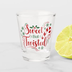 Verre A Shot Sucres de canne de Noël vintage