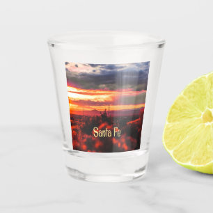 Verre A Shot Sun Set Père Noël Fe New Mexico