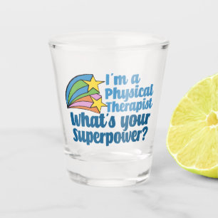 Verre A Shot Super physiothérapeute mignon PT