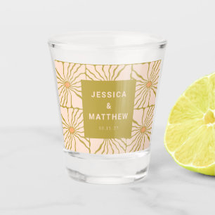 Verre A Shot Super Retro Chartreuse Botanique Personnalisé Mari