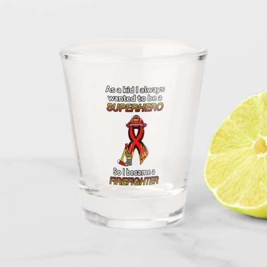 Verre A Shot SUPERHERO...Pompier (Devant)
