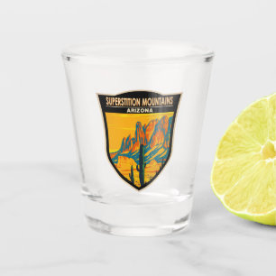 Verre A Shot Superstition Montagnes Arizona Vintage