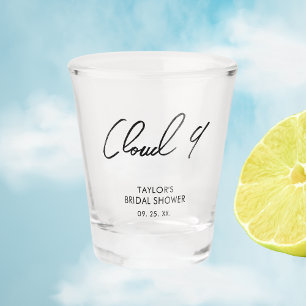 Verre A Shot Sur Cloud 9 Cadeau minimaliste pour enterrement de