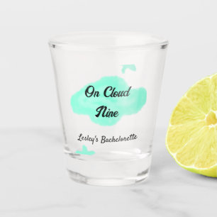 Verre A Shot Sur un nuage neuf nuages pastel vert étoile enterr