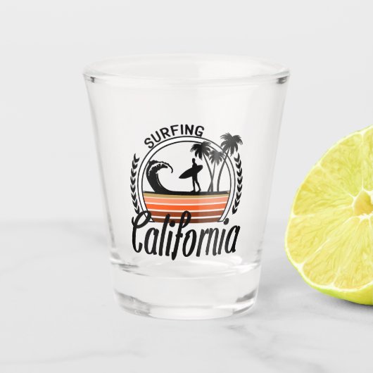 Verre A Shot Surf Californie (Devant)