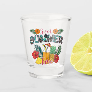 Verre A Shot Sweet Summer Time Beach Île tropicale