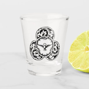 Verre A Shot Symbole chrétien de la colombe du Saint-Esprit