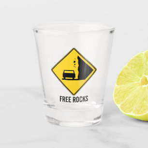 Verre A Shot Symbole de la route Free Rocks