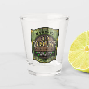 Verre A Shot Symbole de pub irlandais personnalisé