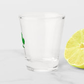 Verre A Shot Symbole de trèfle vert irlandais Saint Patrick (Droite)