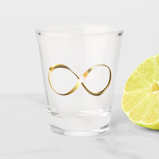 Verre A Shot Symbole d'infini doré (Devant)