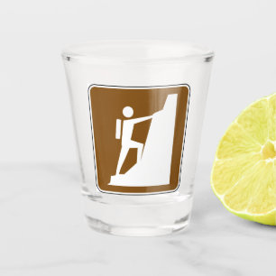 Verre A Shot Symbole Escalade de roche