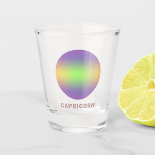 Verre A Shot Symbole zodiaque Capricorne Dégradé stylé