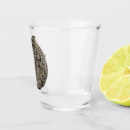 Verre A Shot Symboles historiques anciens Style de tatouage (Droite)