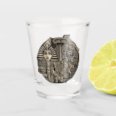 Verre A Shot Symboles historiques anciens Style de tatouage (Devant)