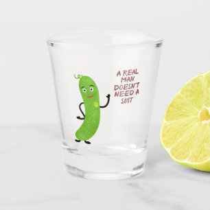 Verre A Shot T-Shirt au concombre vert